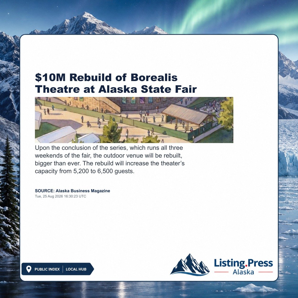 $10M Rebuild of Borealis Theatre at Alaska State Fair