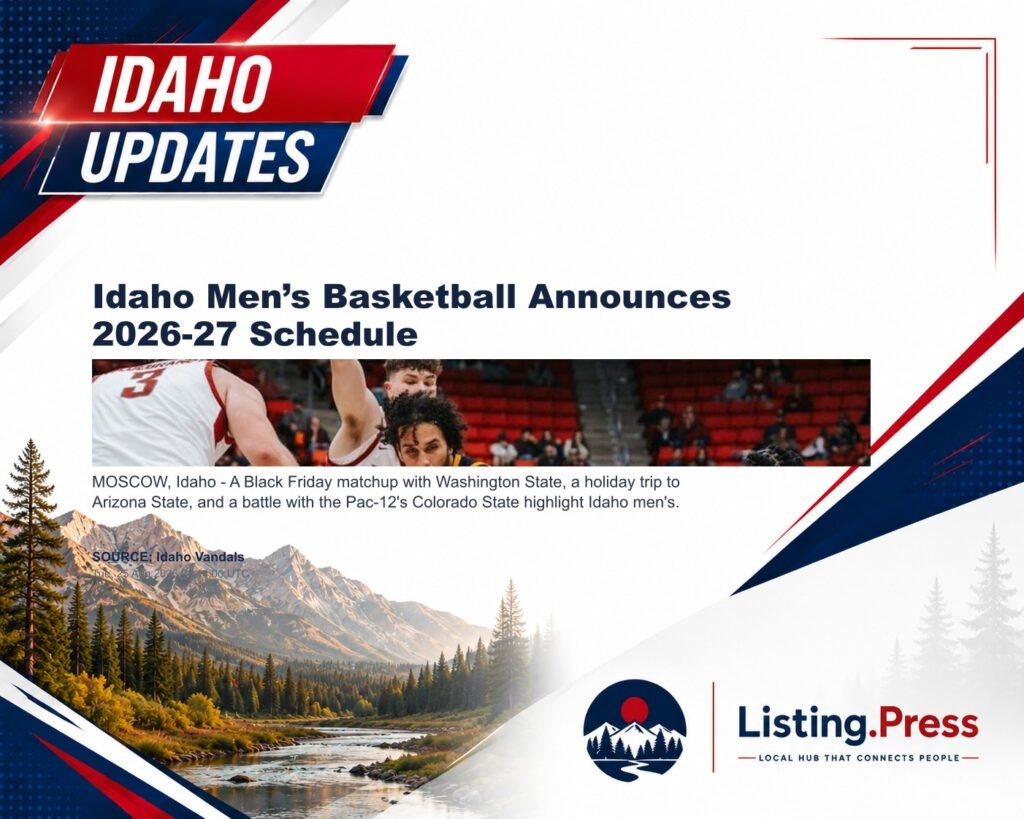 Idaho Men’s Basketball Announces 2026-27 Schedule