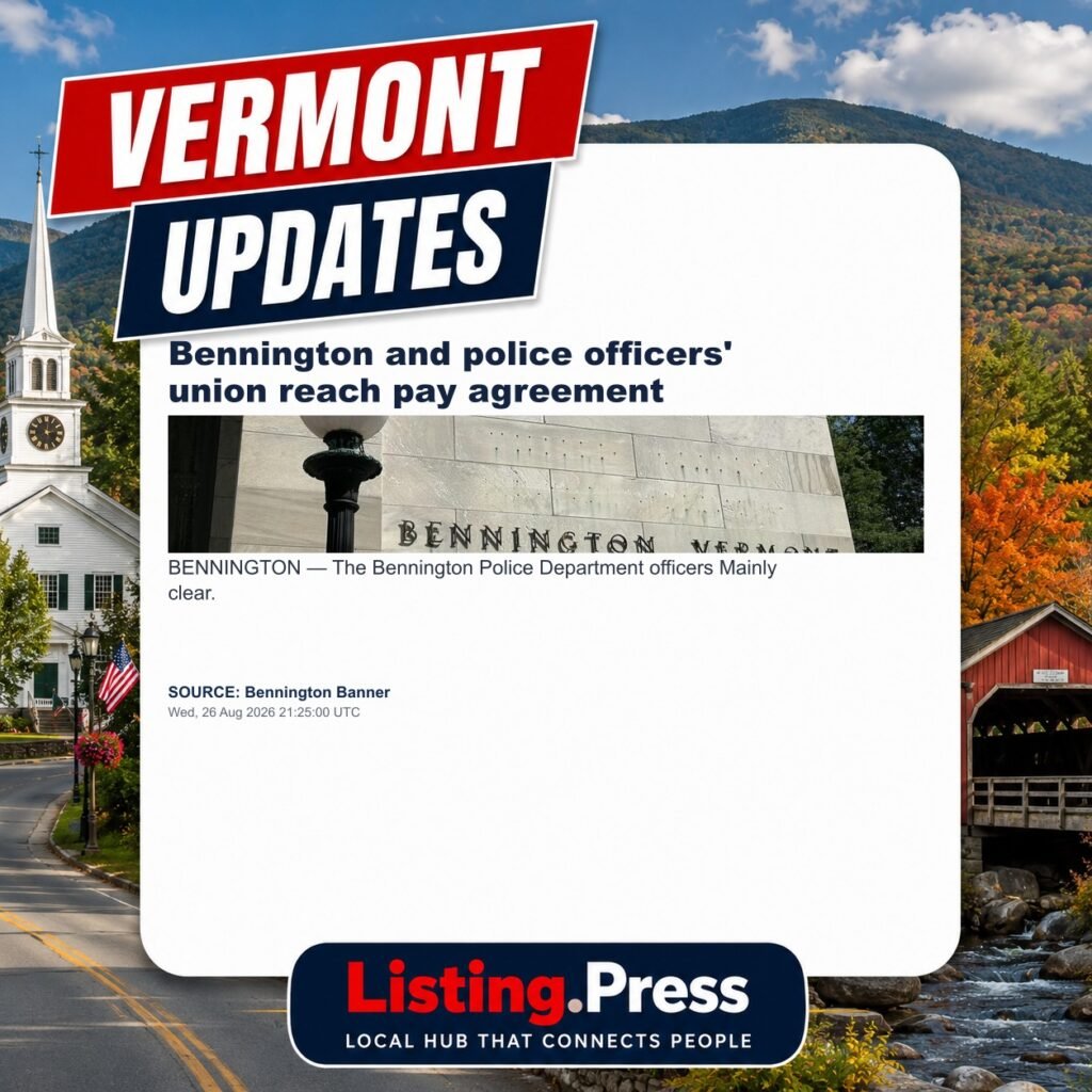Bennington and police officers’ union reach pay agreement