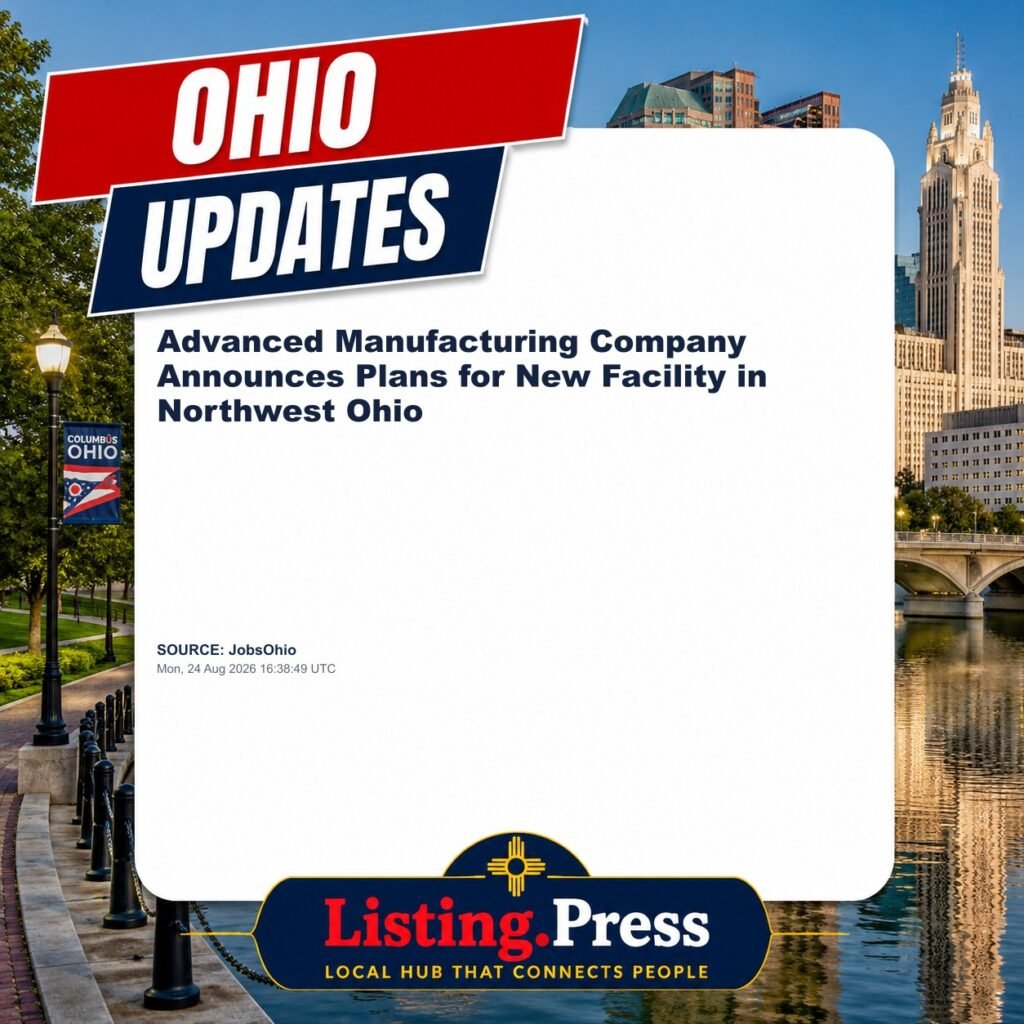 Advanced Manufacturing Company Announces Plans for New Facility in Northwest Ohio