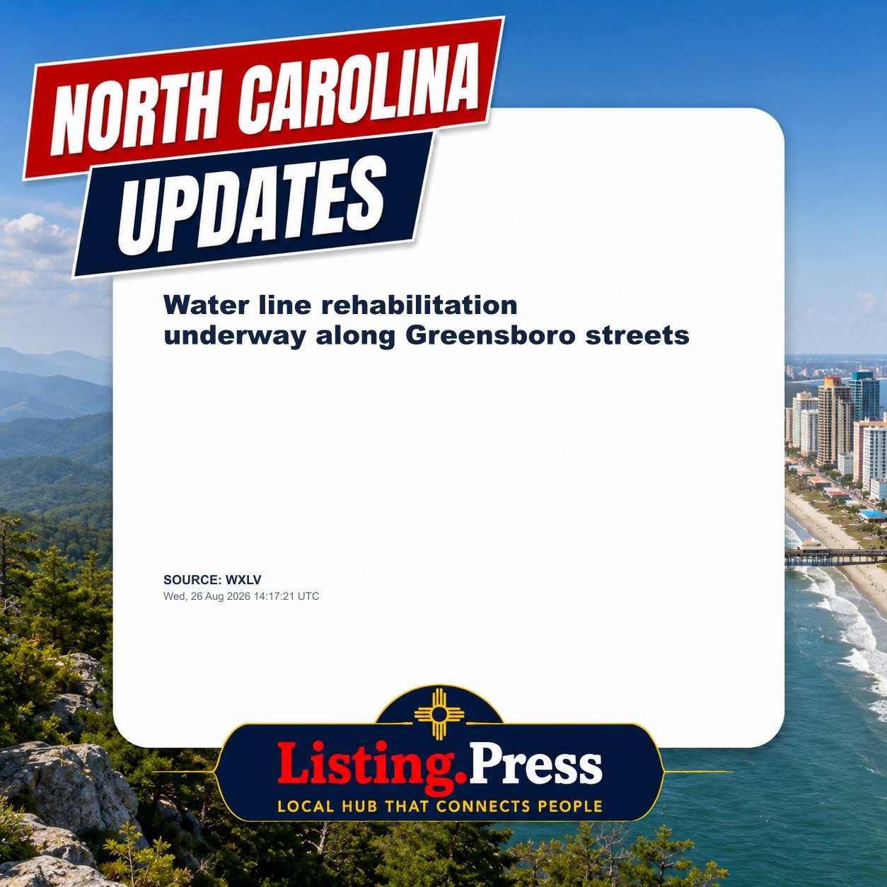 Water line rehabilitation underway along Greensboro streets