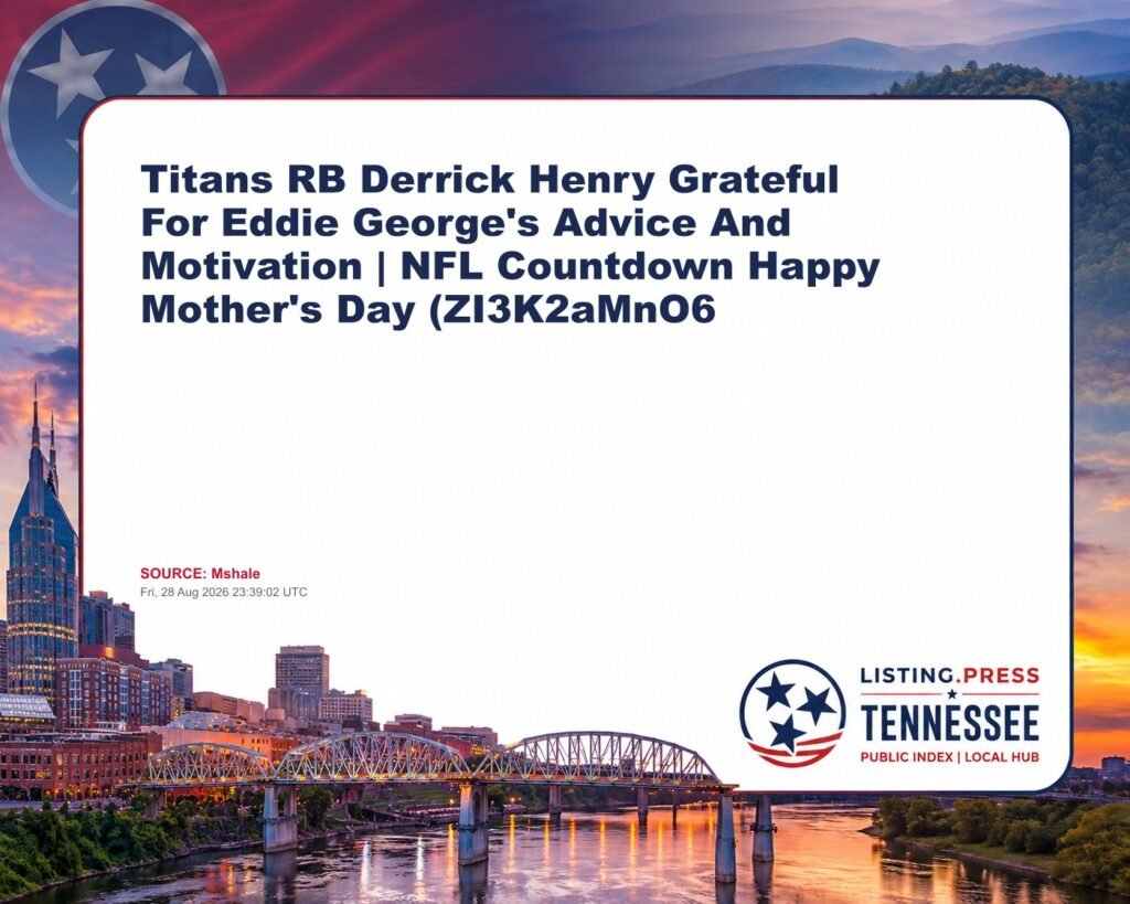 Titans RB Derrick Henry Grateful For Eddie George’s Advice And Motivation | NFL Countdown Happy Mother’s Day (ZI3K2aMnO6