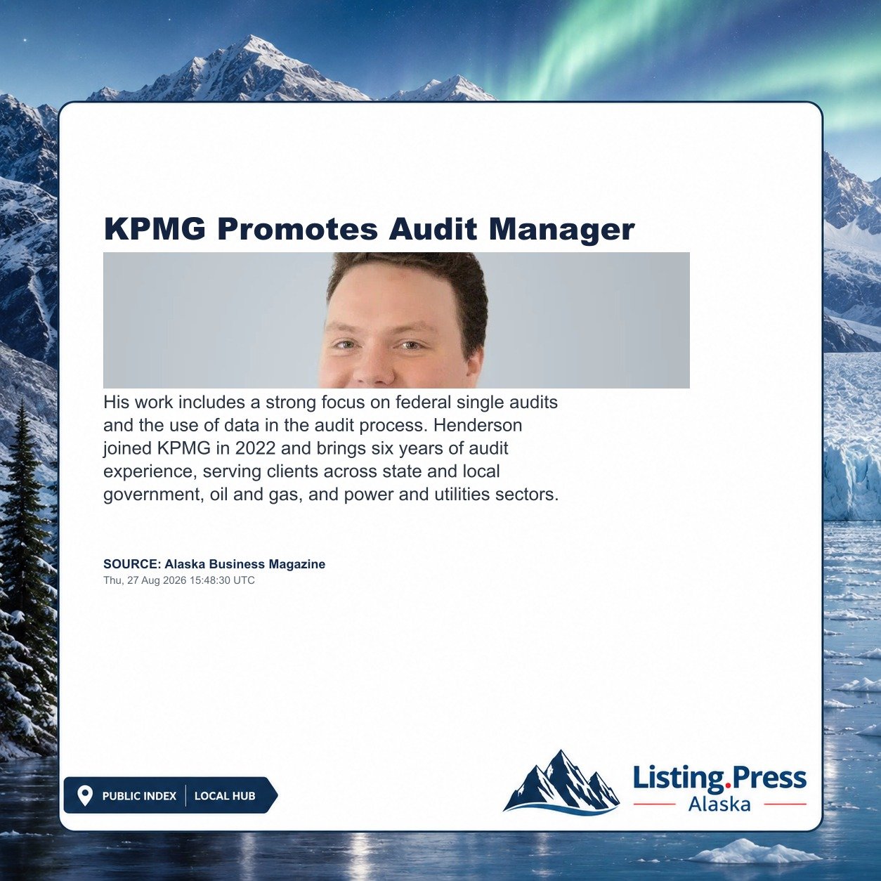KPMG Promotes Audit Manager