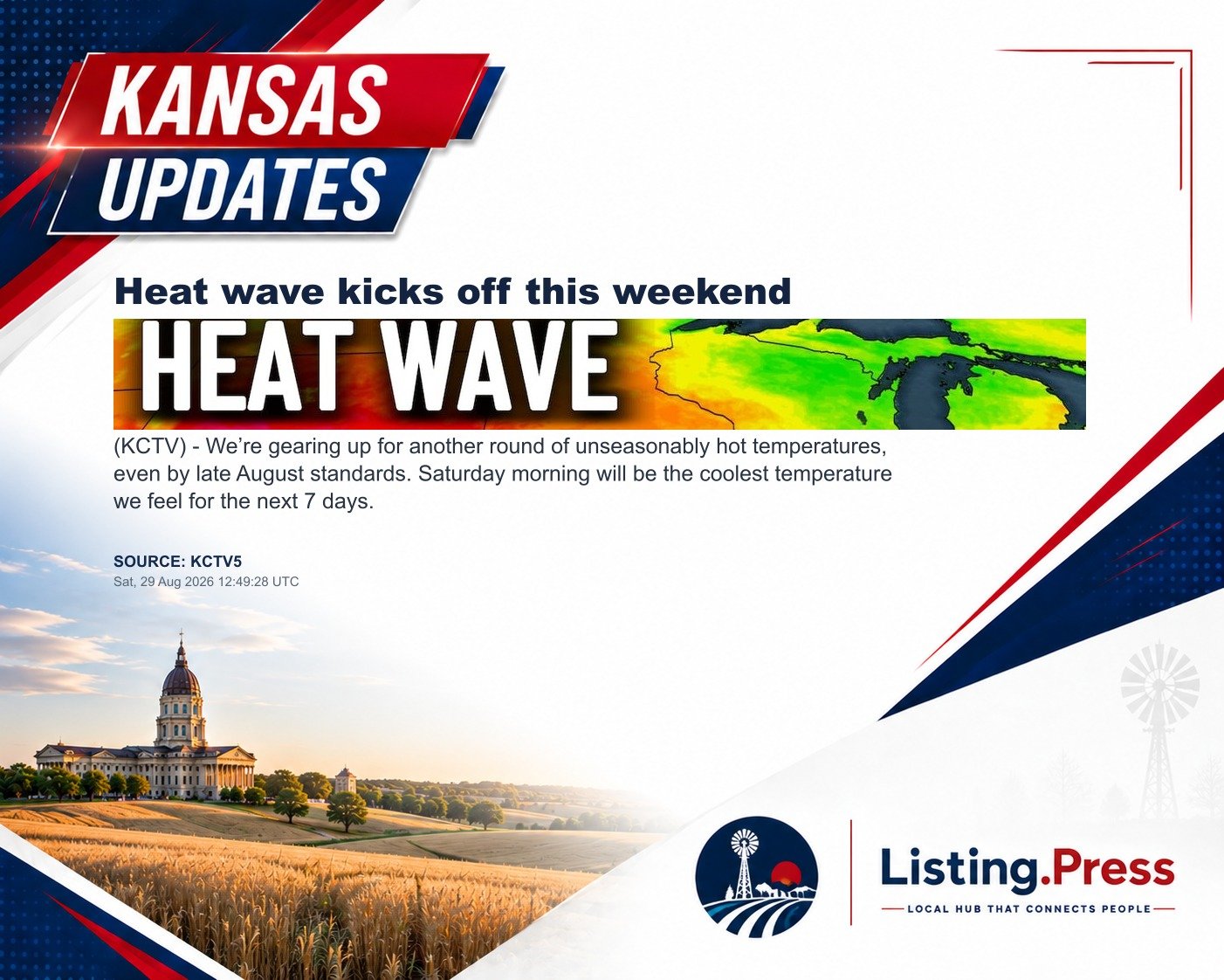 Heat wave kicks off this weekend