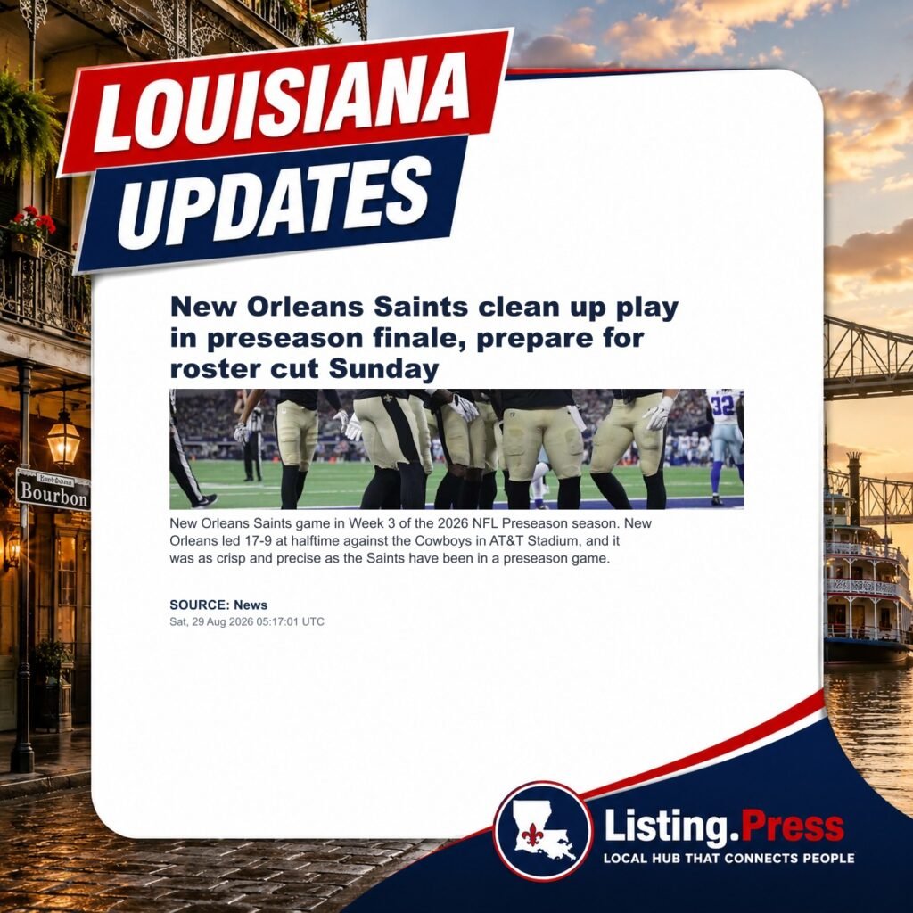 New Orleans Saints clean up play in preseason finale, prepare for roster cut Sunday