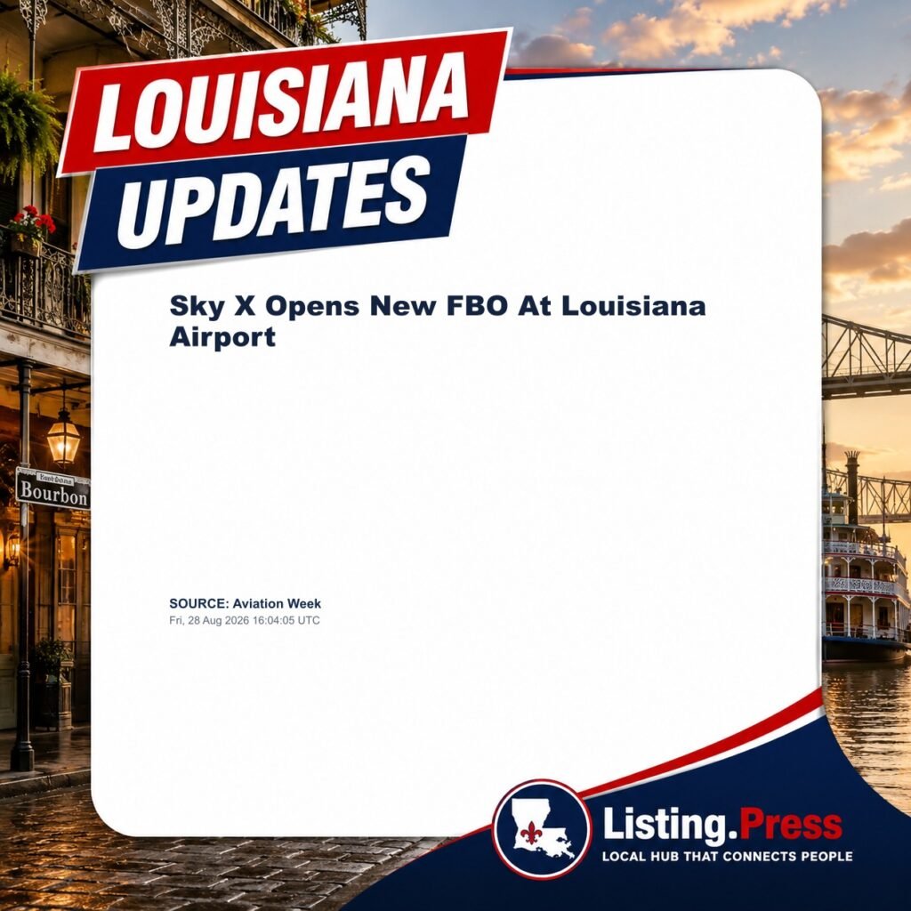 Sky X Opens New FBO At Louisiana Airport