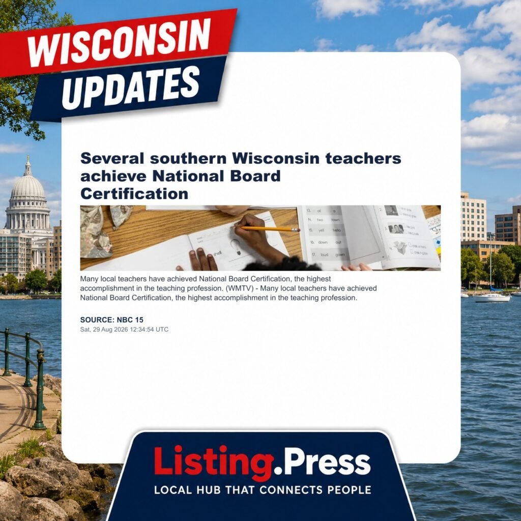 Several southern Wisconsin teachers achieve National Board Certification