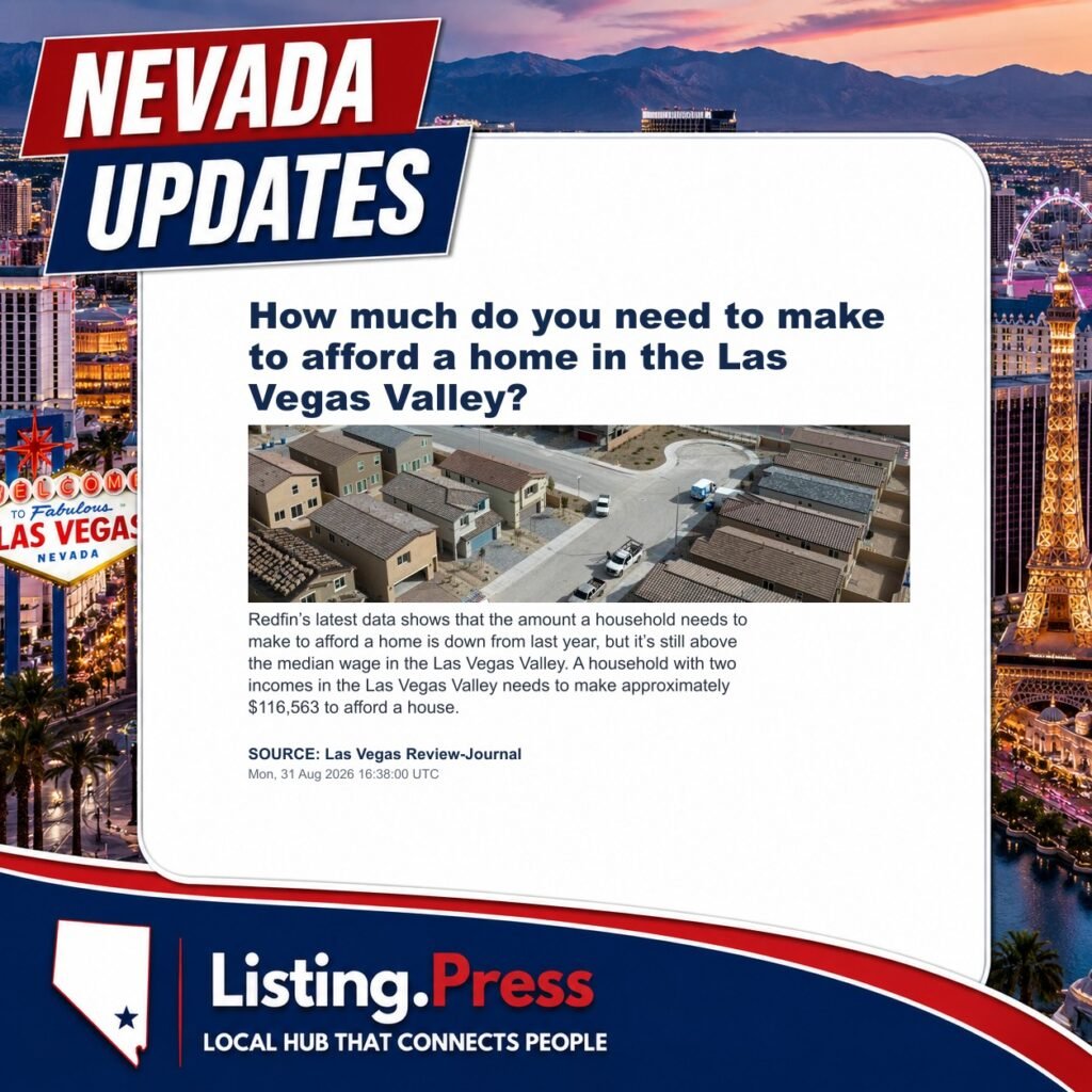 How much do you need to make to afford a home in the Las Vegas Valley?
