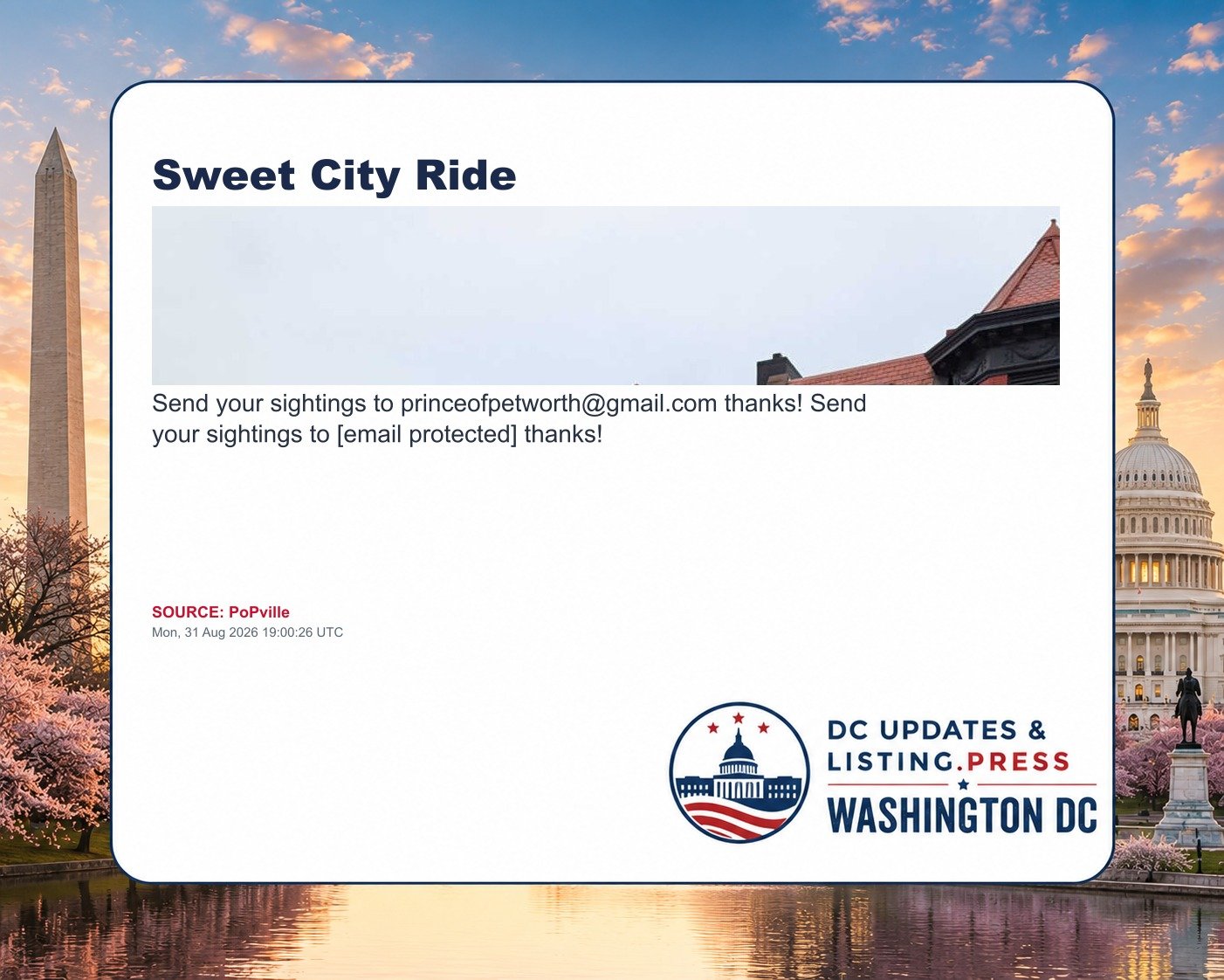 Sweet City Ride