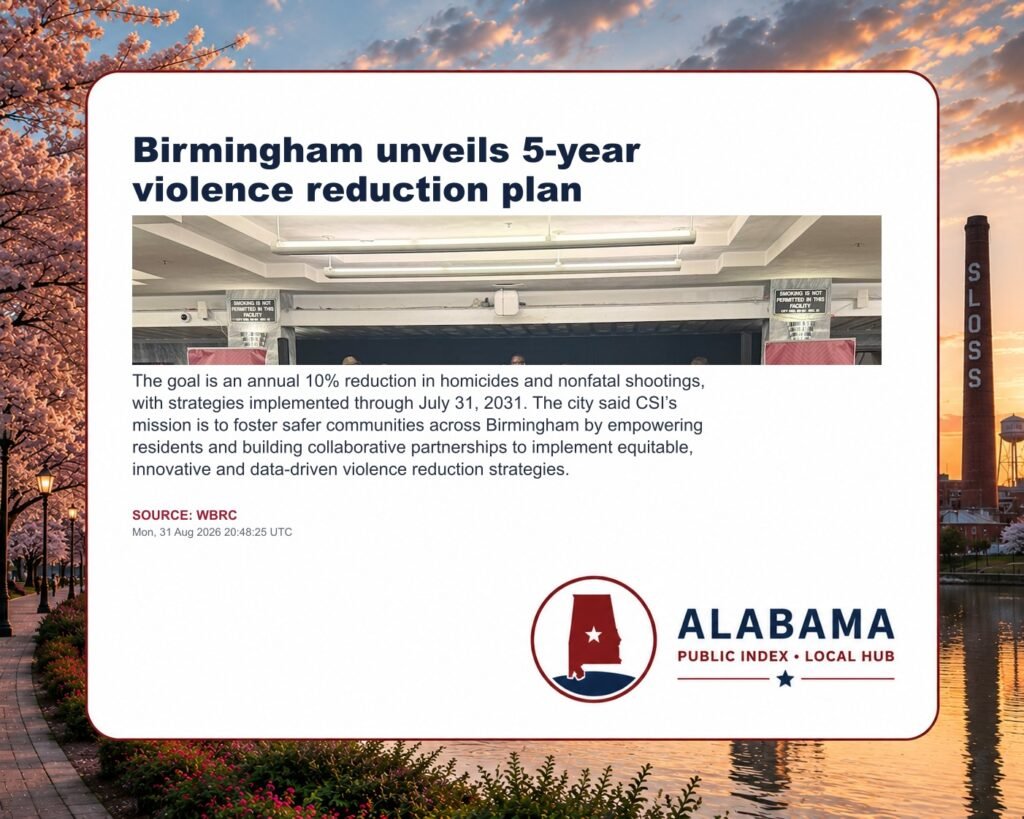 Birmingham unveils 5-year violence reduction plan