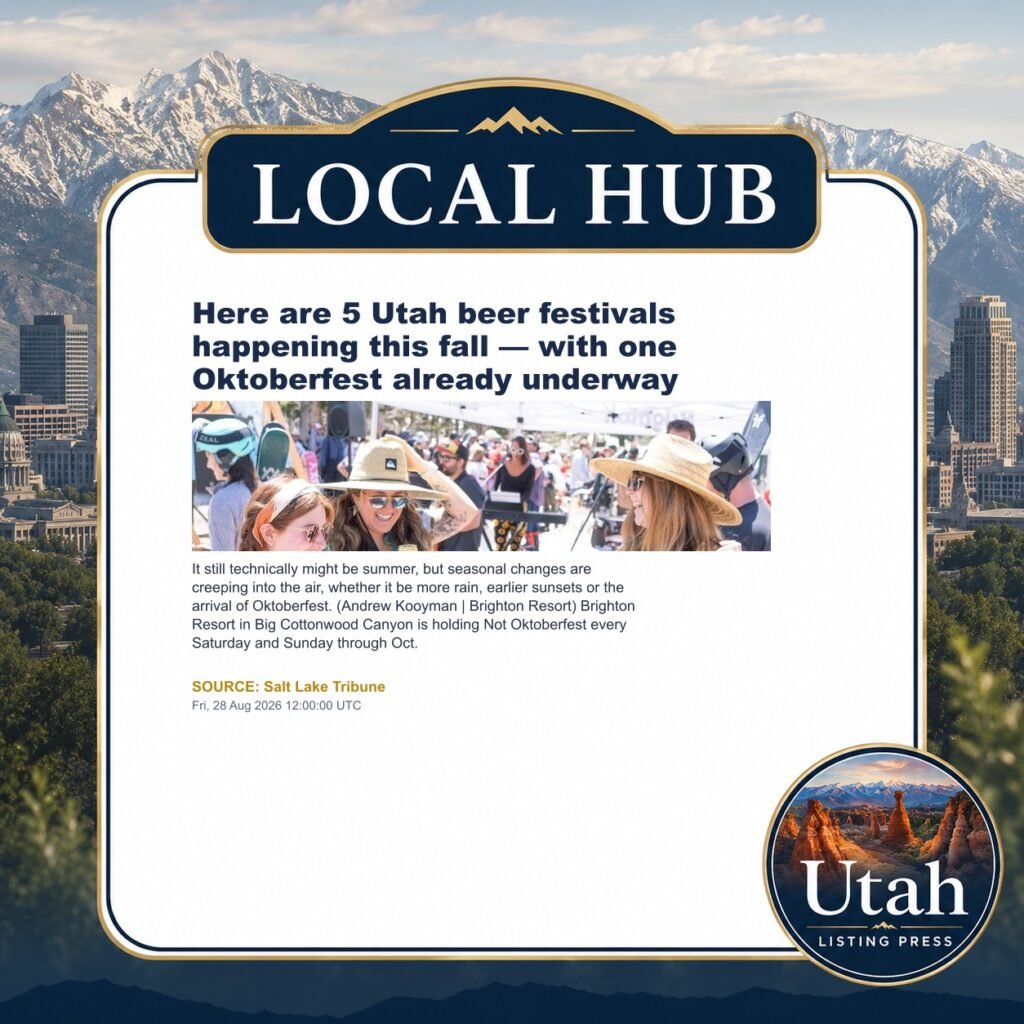 Here are 5 Utah beer festivals happening this fall — with one Oktoberfest already underway