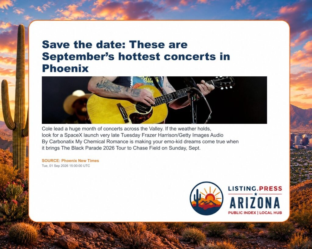 Save the date: These are September’s hottest concerts in Phoenix