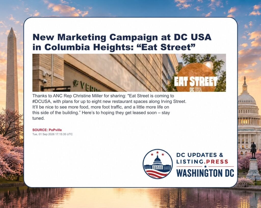 New Marketing Campaign at DC USA in Columbia Heights: “Eat Street”