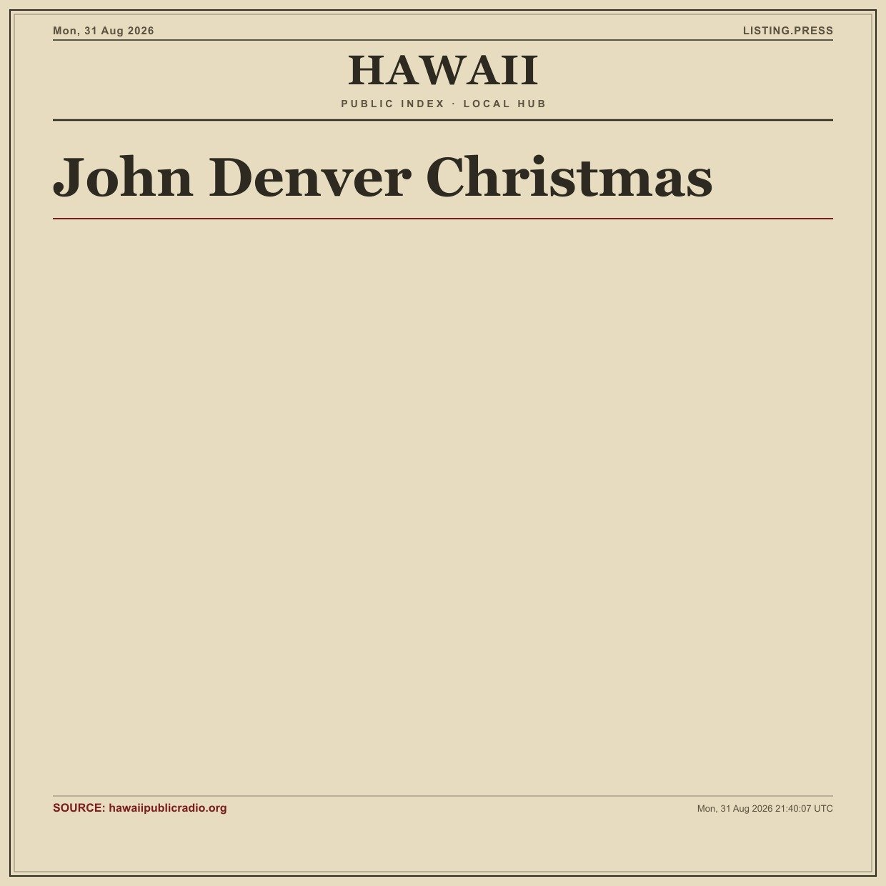 John Denver Christmas