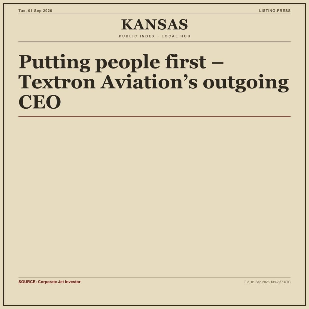 Putting people first – Textron Aviation’s outgoing CEO