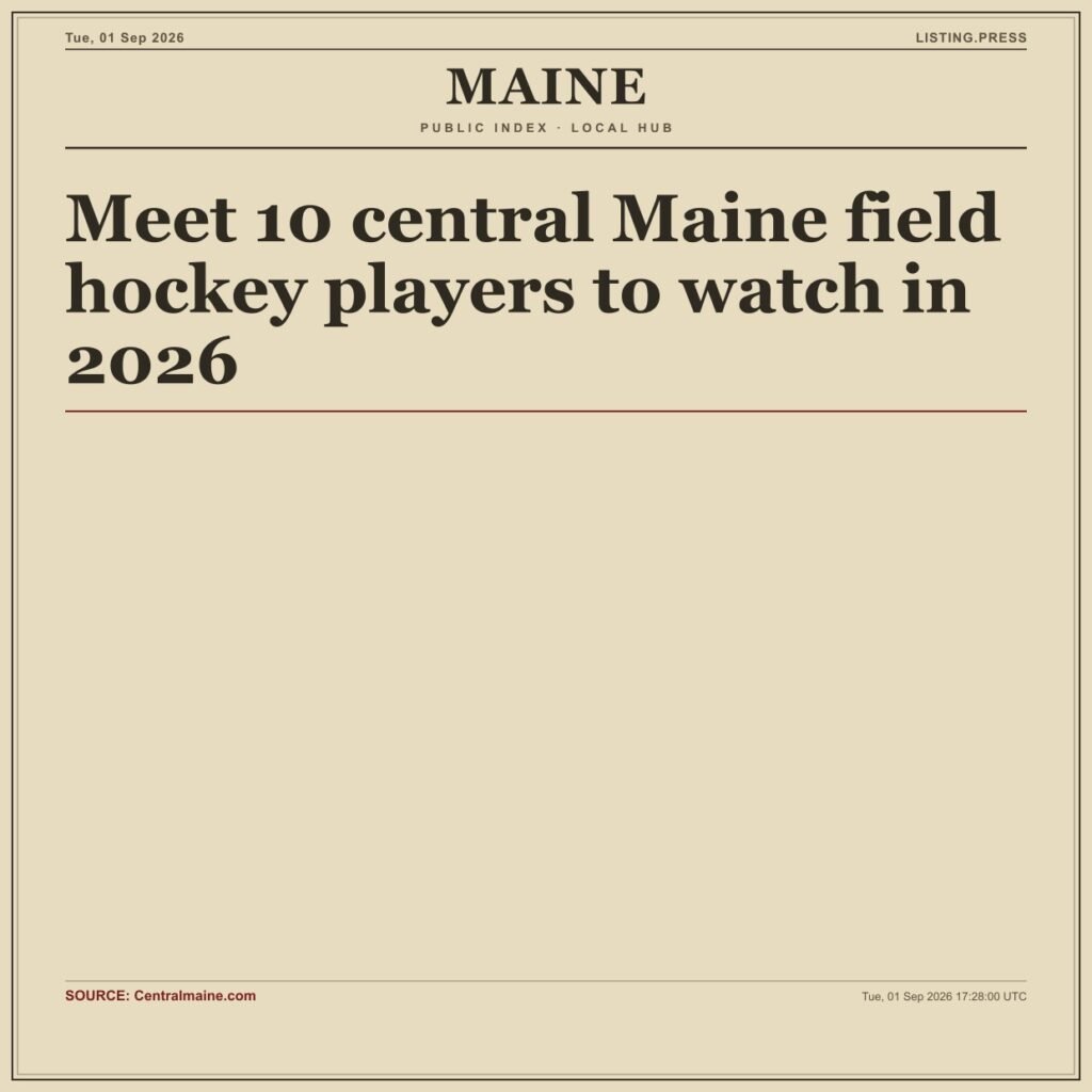 Meet 10 central Maine field hockey players to watch in 2026
