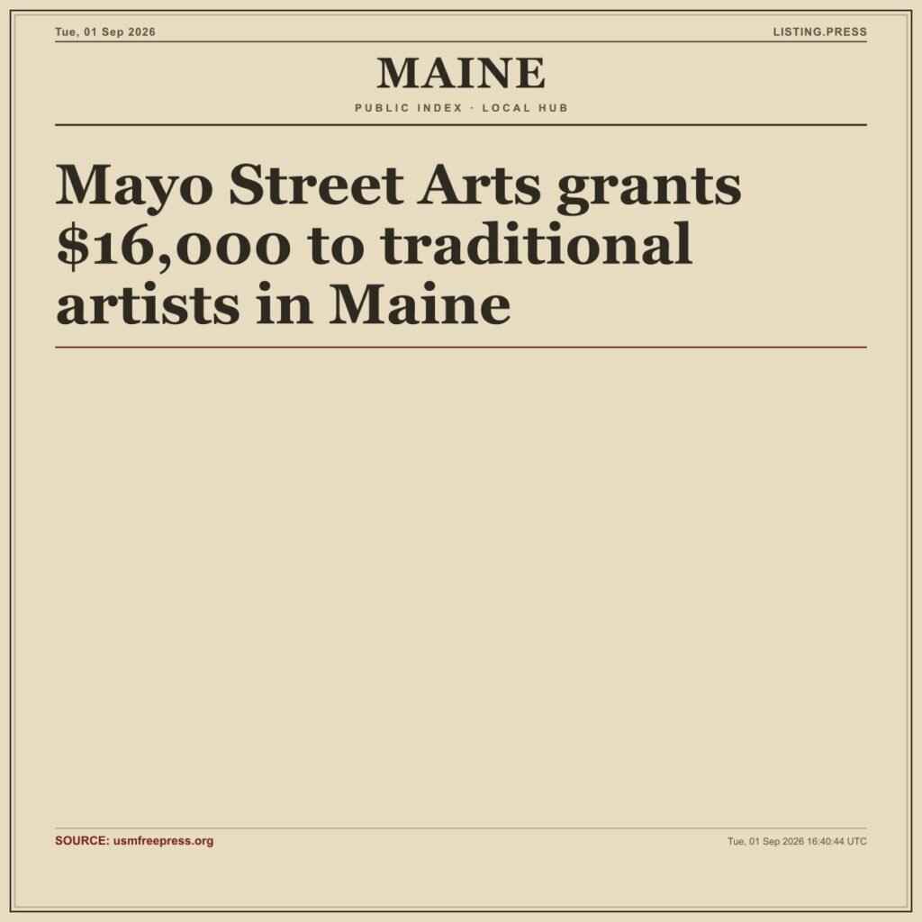 Mayo Street Arts grants $16,000 to traditional artists in Maine