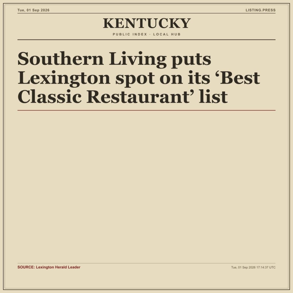 Southern Living puts Lexington spot on its ‘Best Classic Restaurant’ list