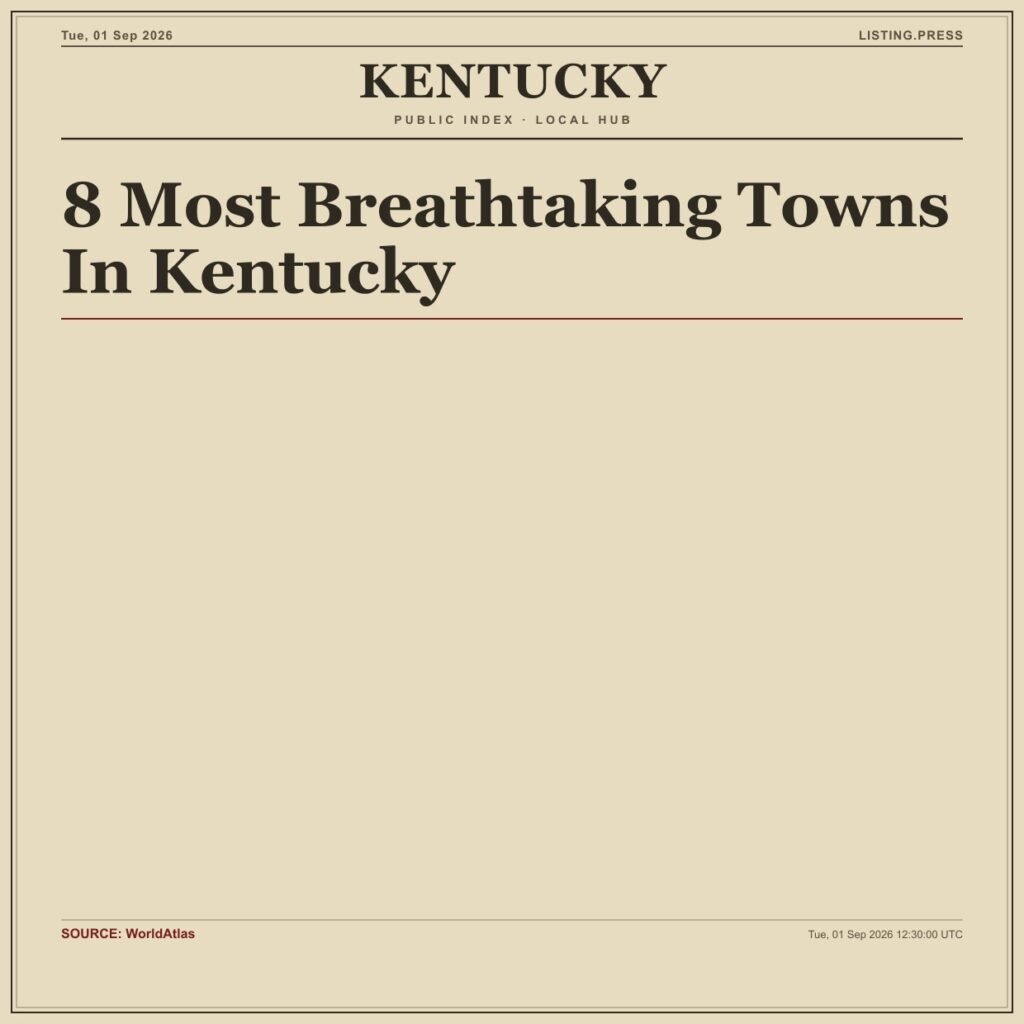 8 Most Breathtaking Towns In Kentucky