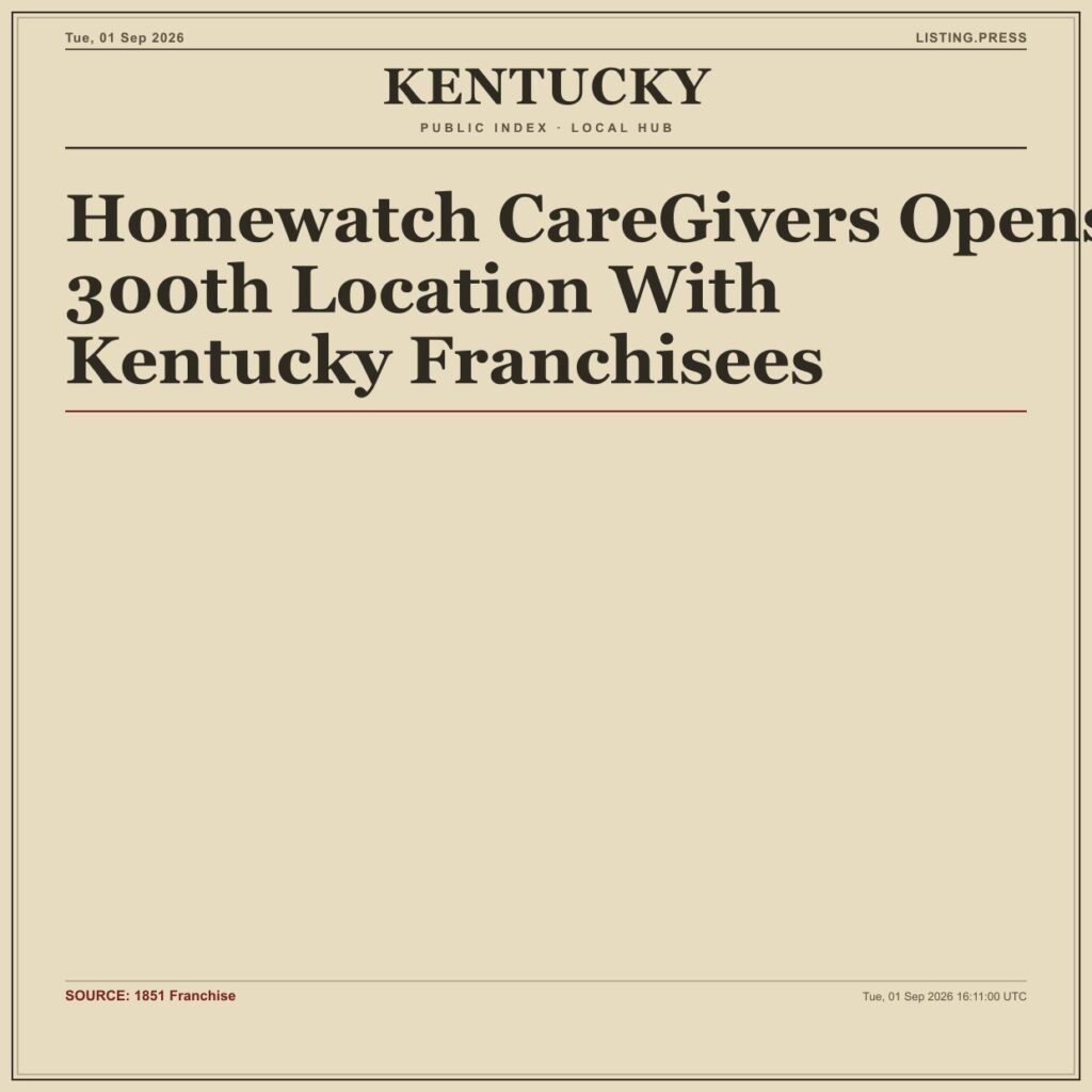 Homewatch CareGivers Opens 300th Location With Kentucky Franchisees