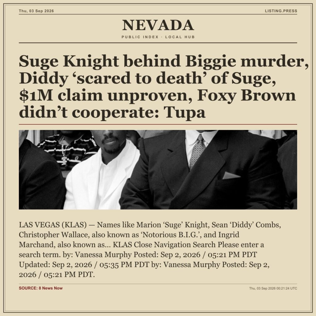 Suge Knight behind Biggie murder, Diddy ‘scared to death’ of Suge, $1M claim unproven, Foxy Brown didn’t cooperate: Tupa