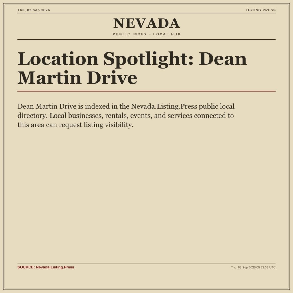 Location Spotlight: Dean Martin Drive
