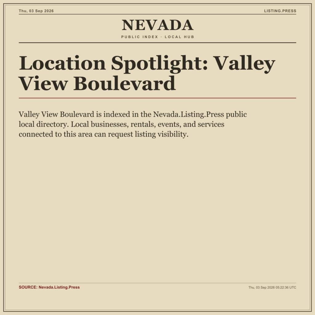 Location Spotlight: Valley View Boulevard