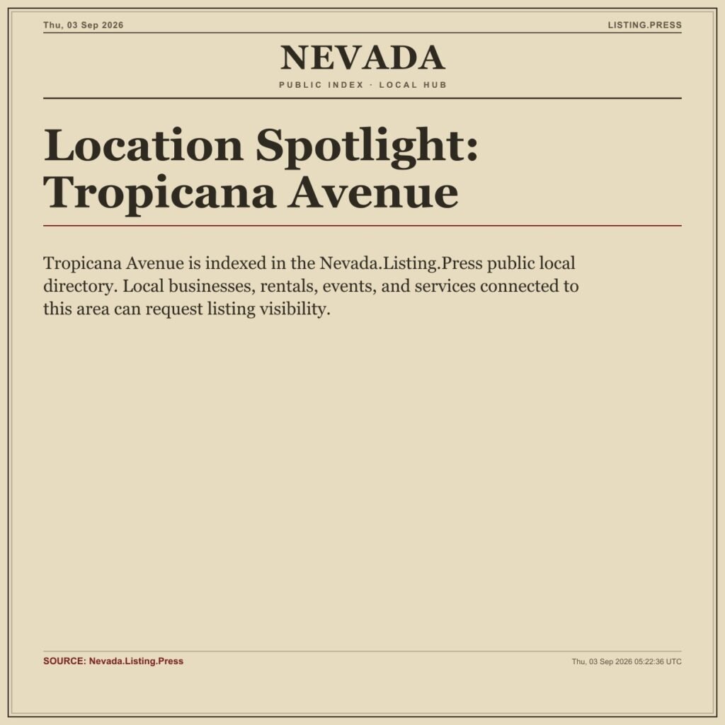 Location Spotlight: Tropicana Avenue
