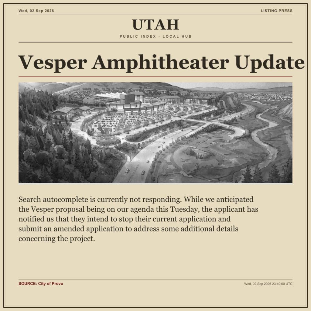 Vesper Amphitheater Update