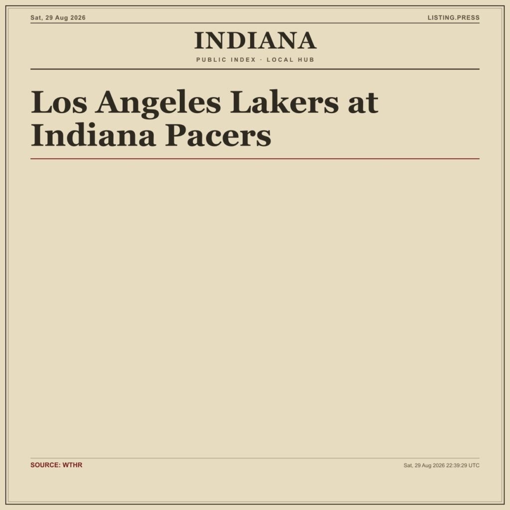 Los Angeles Lakers at Indiana Pacers