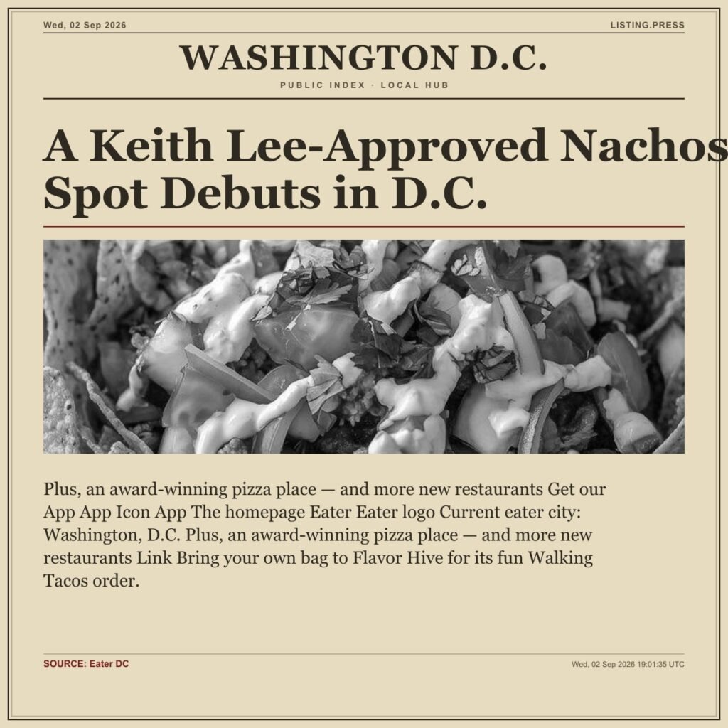 A Keith Lee-Approved Nachos Spot Debuts in D.C.