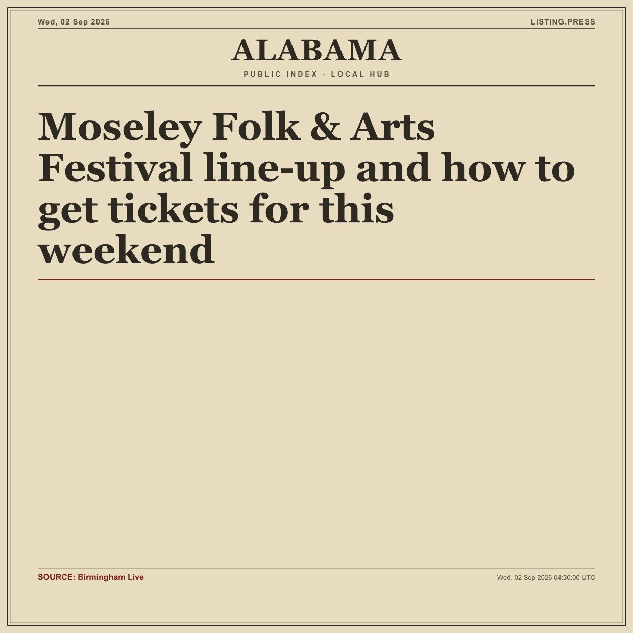 Moseley Folk & Arts Festival line-up and how to get tickets for this weekend