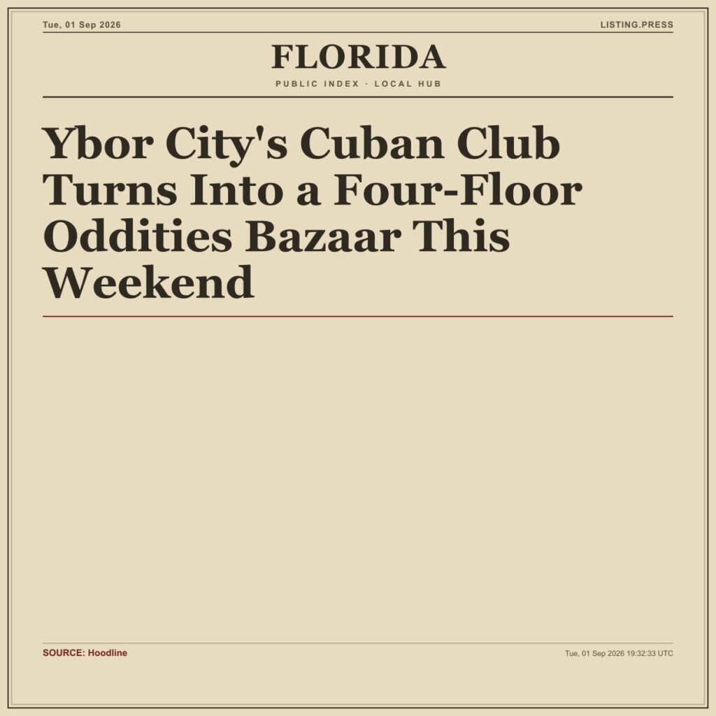 Ybor City’s Cuban Club Turns Into a Four-Floor Oddities Bazaar This Weekend