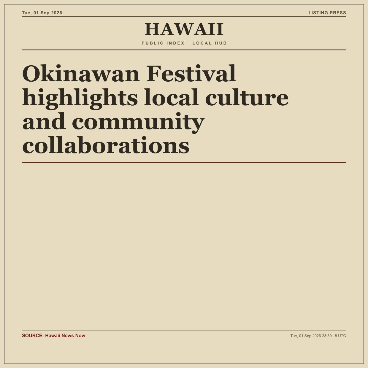 Okinawan Festival highlights local culture and community collaborations