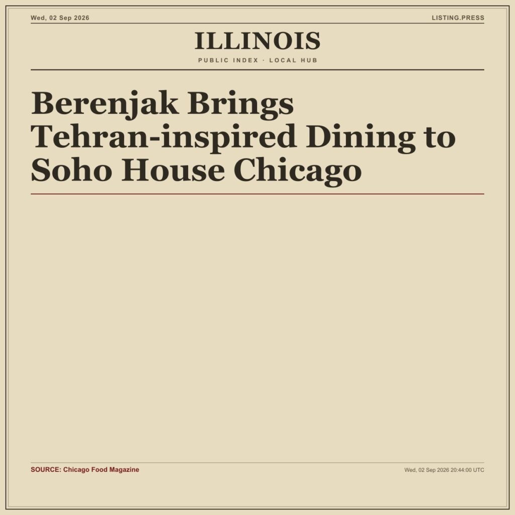 Berenjak Brings Tehran-inspired Dining to Soho House Chicago
