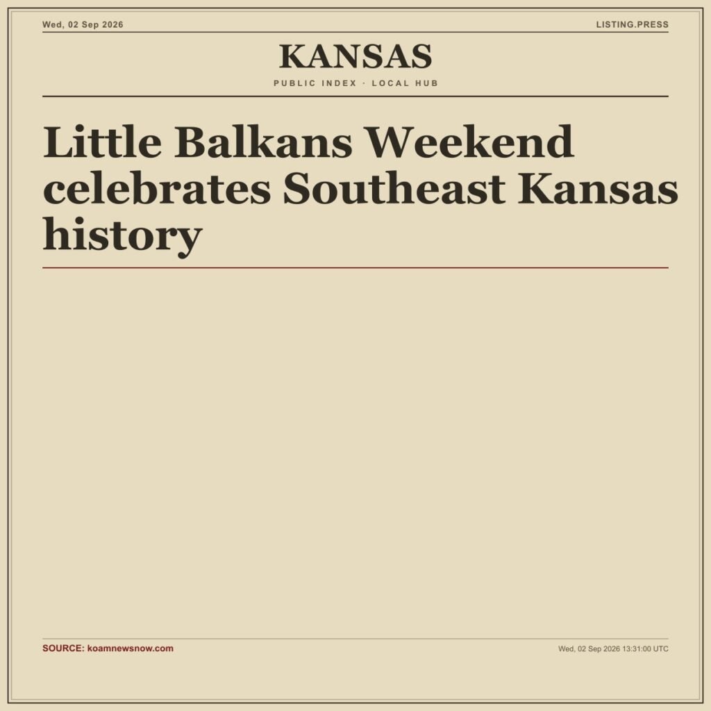 Little Balkans Weekend celebrates Southeast Kansas history