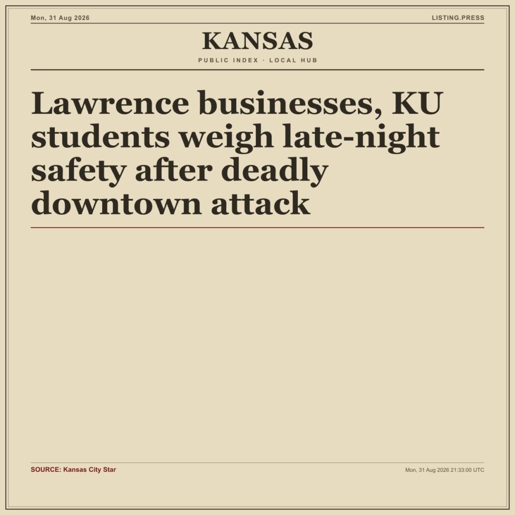 Lawrence businesses, KU students weigh late-night safety after deadly downtown attack