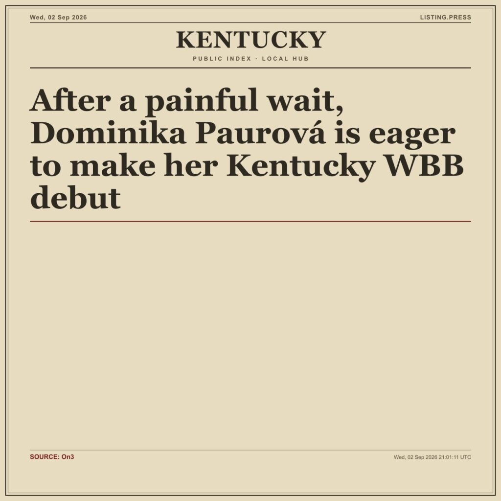 After a painful wait, Dominika Paurová is eager to make her Kentucky WBB debut