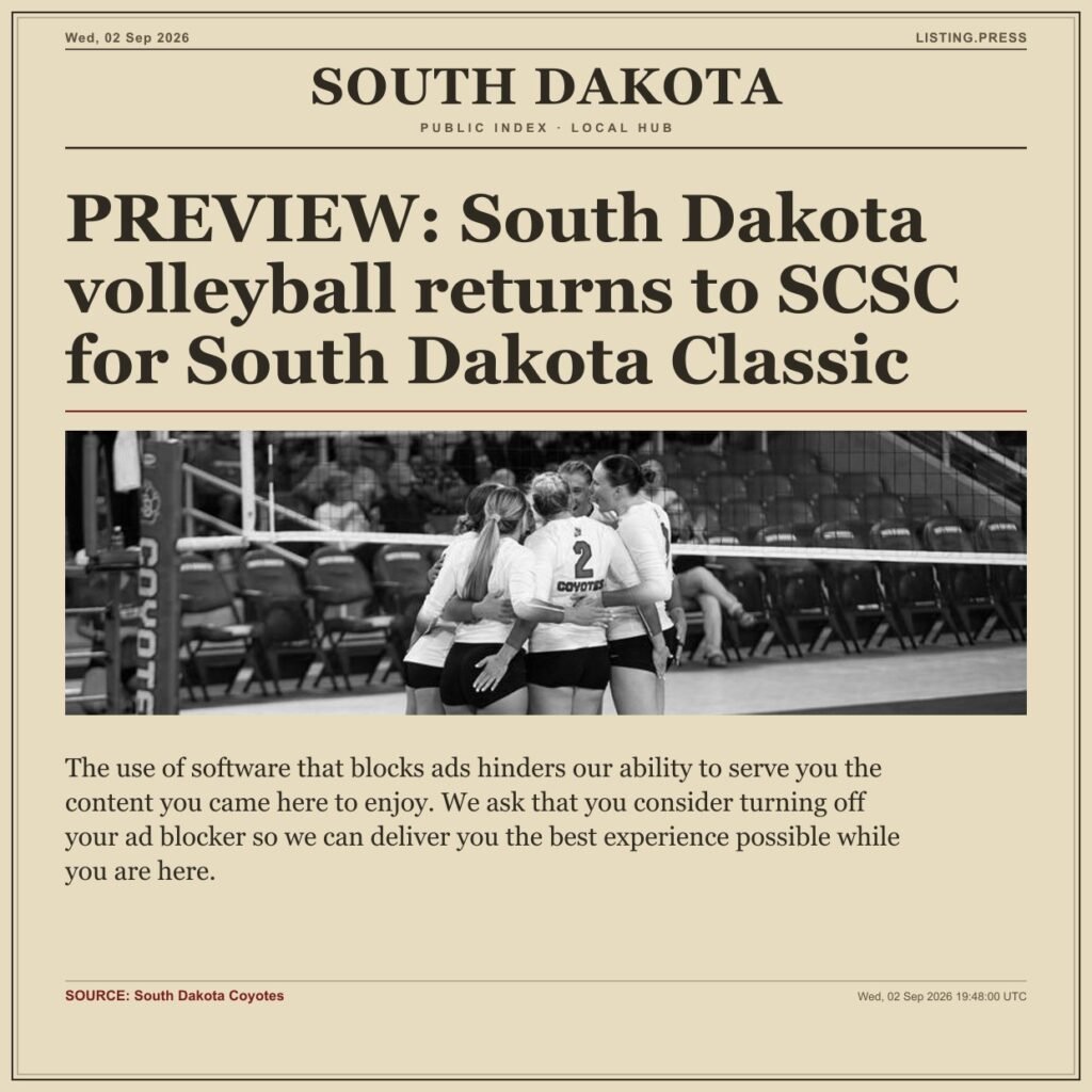 PREVIEW: South Dakota volleyball returns to SCSC for South Dakota Classic