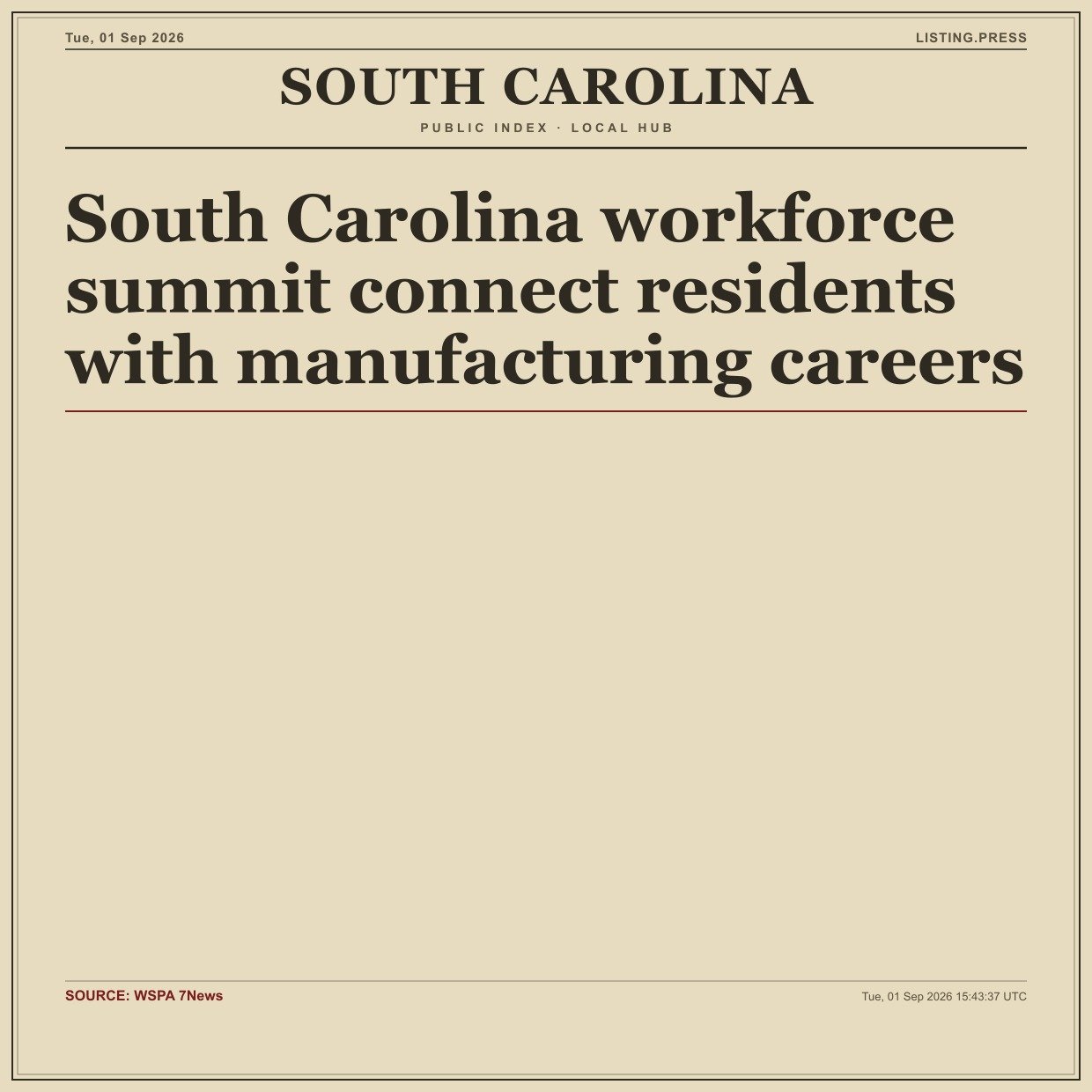 South Carolina workforce summit connect residents with manufacturing careers