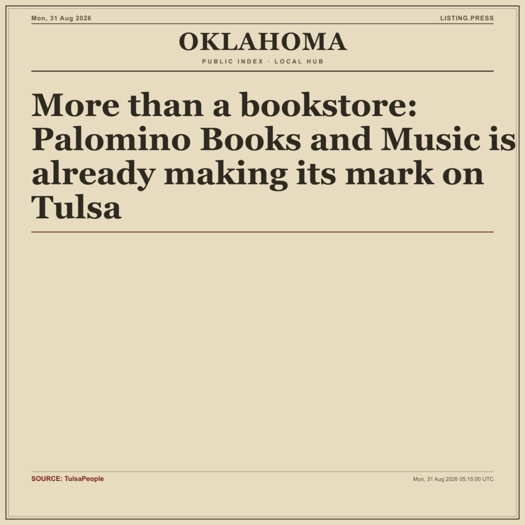 More than a bookstore: Palomino Books and Music is already making its mark on Tulsa