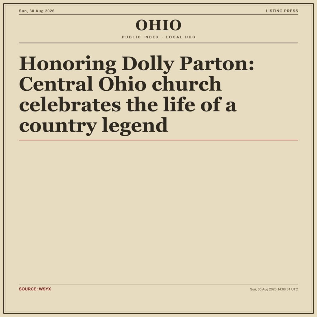 Honoring Dolly Parton: Central Ohio church celebrates the life of a country legend