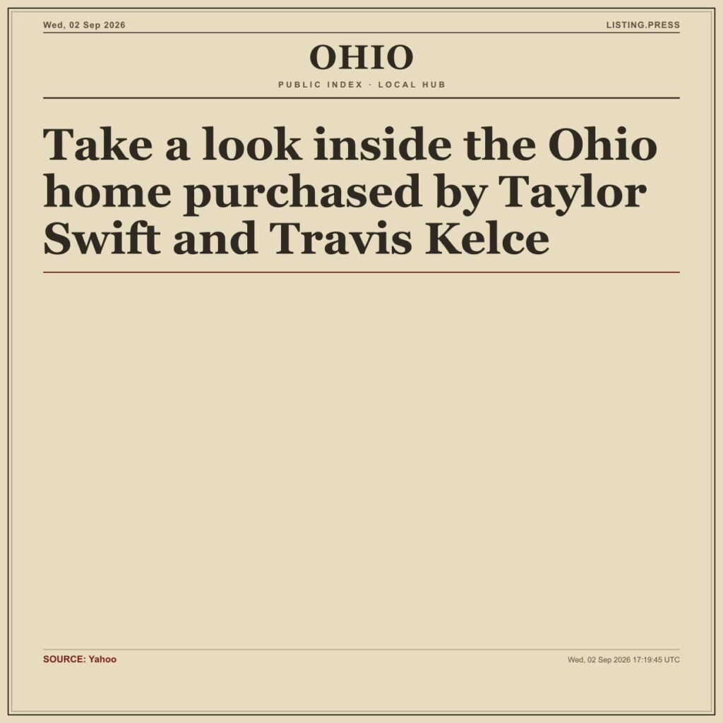 Take a look inside the Ohio home purchased by Taylor Swift and Travis Kelce