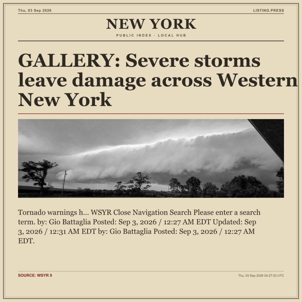 GALLERY: Severe storms leave damage across Western New York