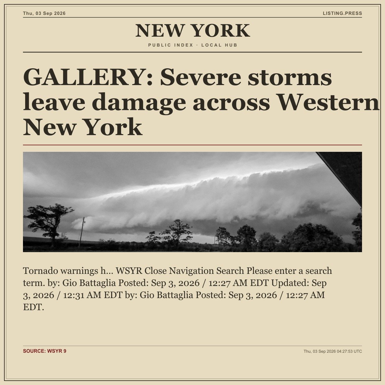 GALLERY: Severe storms leave damage across Western New York