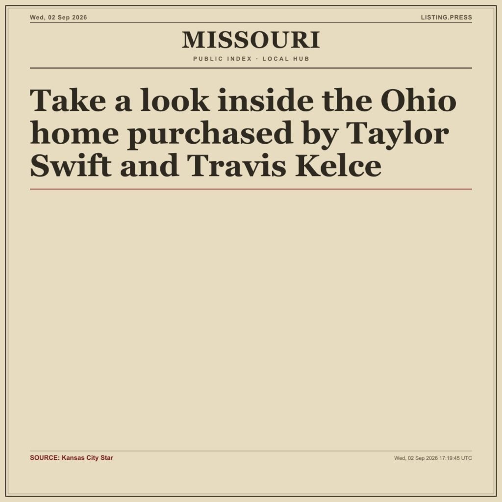Take a look inside the Ohio home purchased by Taylor Swift and Travis Kelce