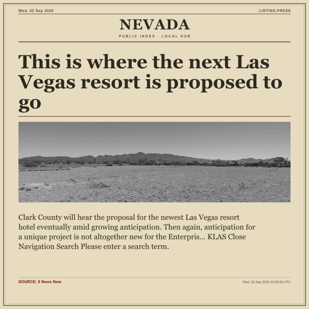 This is where the next Las Vegas resort is proposed to go