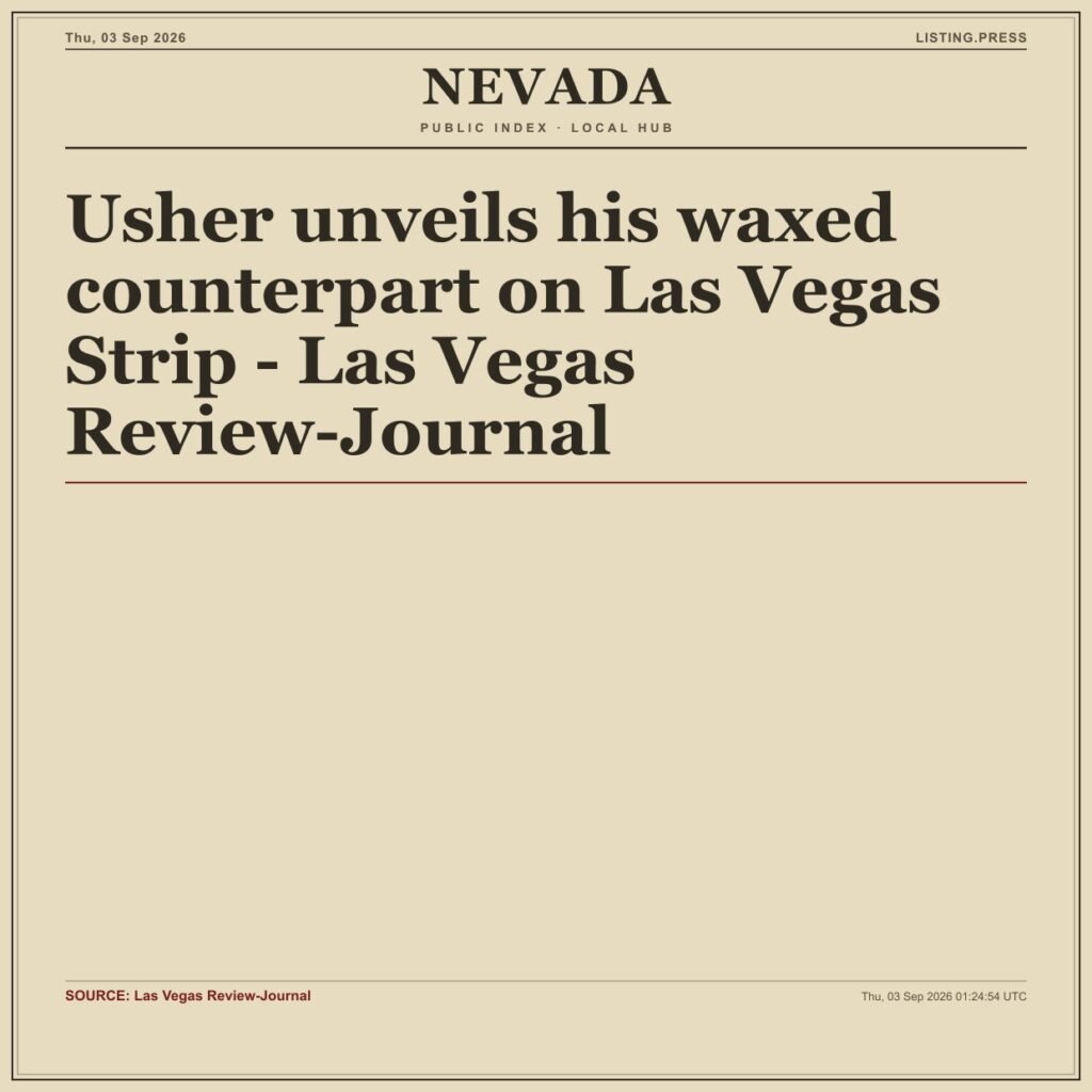 Usher unveils his waxed counterpart on Las Vegas Strip – Las Vegas Review-Journal