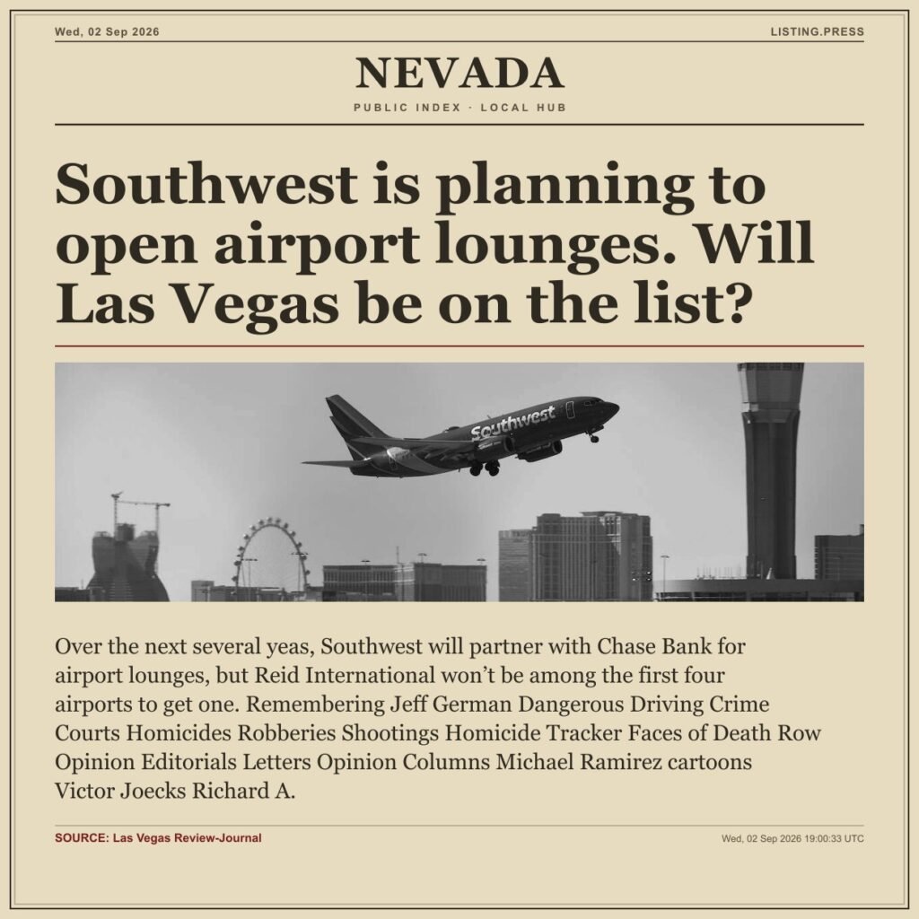 Southwest is planning to open airport lounges. Will Las Vegas be on the list?