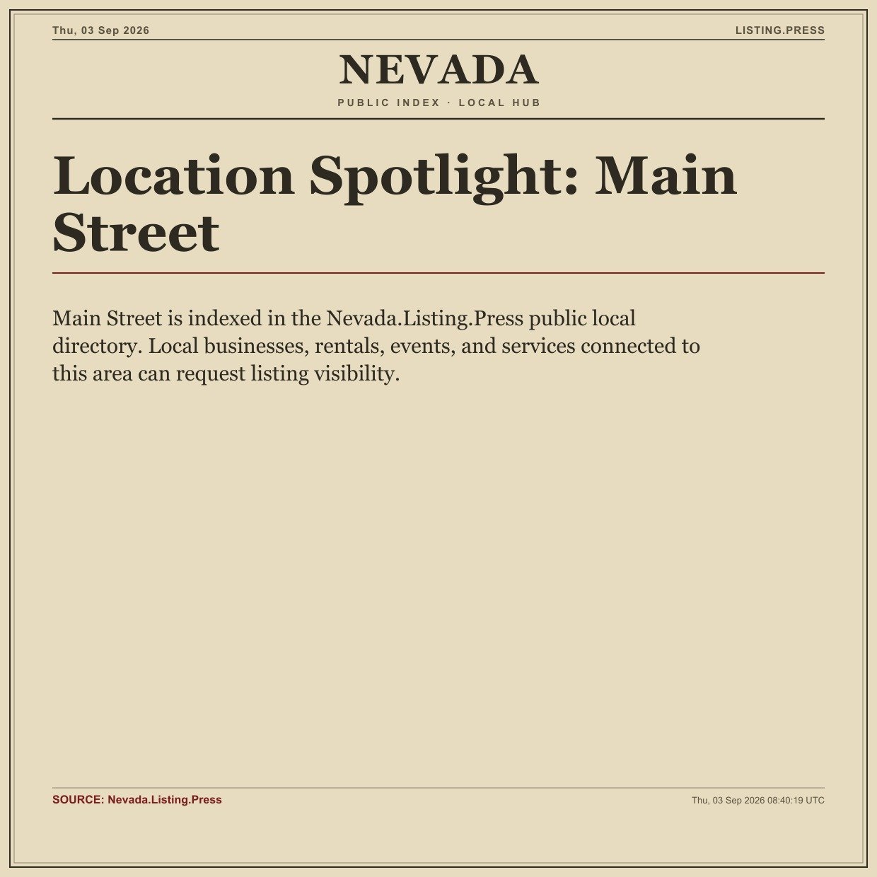 Location Spotlight: Main Street